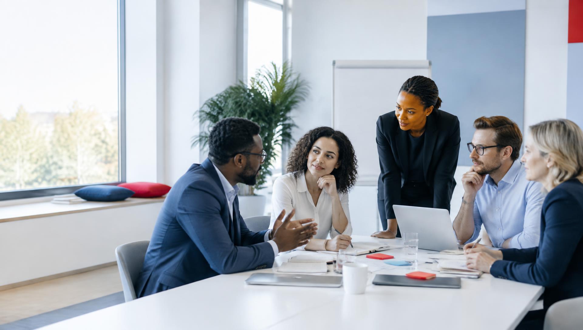 Atelier de travail collaboratif, visuel d'illustration